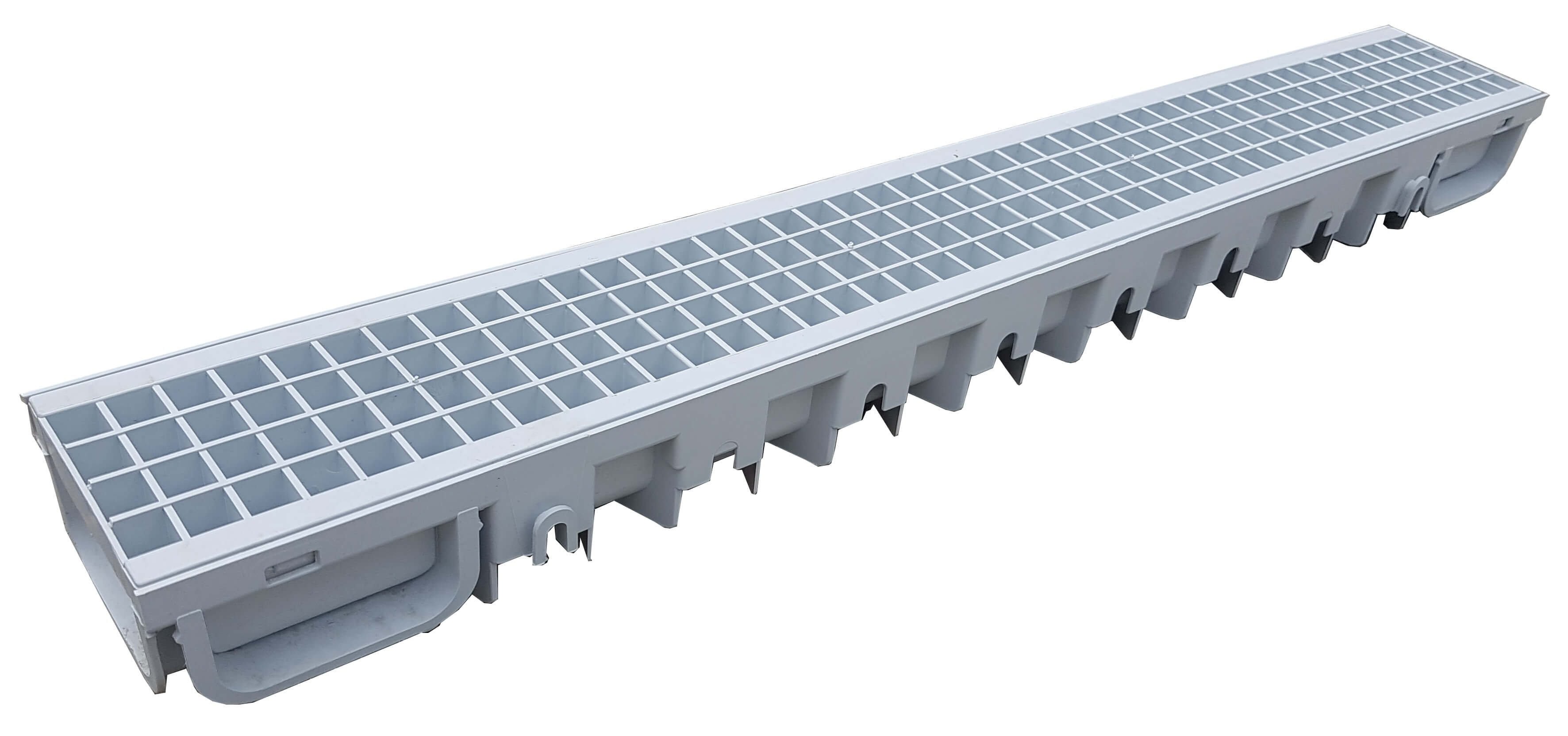 Kanalica 13x7.5x1m sa pvc resetkom (siva)